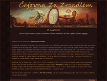 Tablet Screenshot of cajovnazazrcadlem.cz